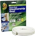 Duck Brand 282435 Heavy-Duty Self Adhesive Rubber Weatherstrip Seal for Medium Gap, 3/8-Inch x 1/4-Inch x 17-Feet, 1 Seal