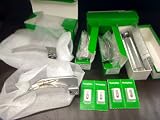 Complete Welch Allyn Laryngoscope Set With Large Handle, 4 Mac Blades And 4 Bulbs Sale