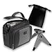 Pro Series Photo & Video Bag for PANASONIC SDR, HDC, and Lumix Series Digital Cameras & Camcorders BONUS COMBO includes Scratch Guard Accessory Bag & All Terrain Mini Tripod