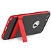 JETech Case for iPhone 6s and iPhone 6, Slim Protective Cover Shock-Absorption, Carbon Fiber Design, Red