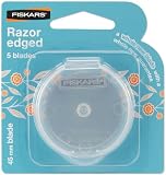 Fiskars 45mm Rotary Cutter Blades, 5-Pack
