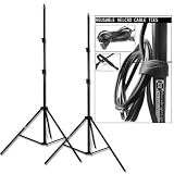 PBL Light Stands, 7 ft Studio, Photo, Video, Set of 2 Includes Velcro Cable Ties Steve Kaeser Photographic Lighting