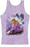 The Mountain Purple Winged Fairy Fantasy Womens Tank Top Shirt