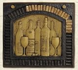 WINE BOTTLE wall mounted CORK DISPLAY rack holder
