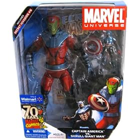 Captain America VS Skrull Giant Man Exclusive Marvel Universe Action Figure Set