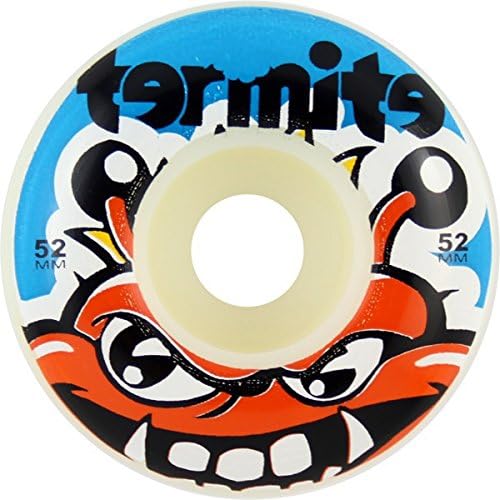 Termite Skateboards Tommy White / Blue Skateboard Wheels - 52mm 99a (Set of 4)