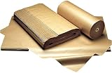 Ribbed Pure Kraft Roll 70gsm W500mm x L285m - Pack Qty 1 - Ref DKRP7/05