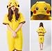 Cosplay Romper Japan Anime Pikachu Pokemon Kigurumi Pajamas Hoodie Short Sleeve Size L
