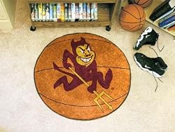 Arizona State Sun Devils 29" Round Basketball Floor Mat (Rug)