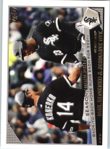 2009 Topps Update #UH36 Paul Konerko / Jermaine Dye - Chicago White Sox (Season Highlights) (Baseball Cards)