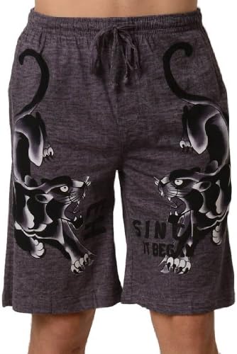 Ed Hardy Men's Panther Lounge Shorts - Black Rock Desert