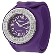 Geneva Women's Platinum Silicone Slap Watch