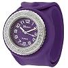 Geneva Women's Platinum Silicone Slap Watch