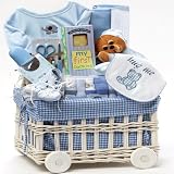 Sweet Baby Special Delivery Gift Basket - BOY BLUE