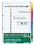 マルマン ラミネートタブインデックス B5サイズ2・26穴用【12+1山】 L915A-99