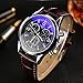 Generic Men Business Watch, Luxury Mens Blue Ray Glass Quartz Analog Watches
