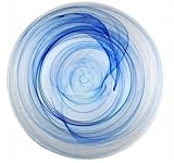Arda Glassware 99471420 Allure Handmade 13 in. Charger Plate Set Of 4 - Blue Navy- Pearl