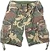 Woodland Camouflage Infantry Vintage Military Cargo Utility Shorts Size Large