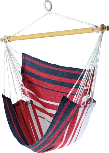 Jobek 28136 H&auml;ngesitz Sofa blau rot wei&szlig; gestreift JobekCord