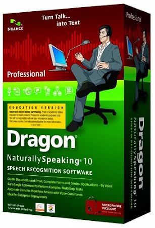 Dragon NaturallySpeaking 10 Professional - Education Version (PC DVD)