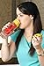 Asobu 20-Ounce Glass Water Bottle with Fruit Infuser, Yellow