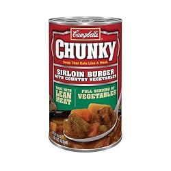 Campbell's Chunky Sirloin Burger Easy Open, 18.8-Ounce Cans (Pack of 12)