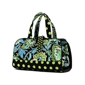 Lar Lar Quilted 3pc Floral Cosmetic Tote Bag Lar Lar Quilted 3pc Floral Cosmetic Tote Bag