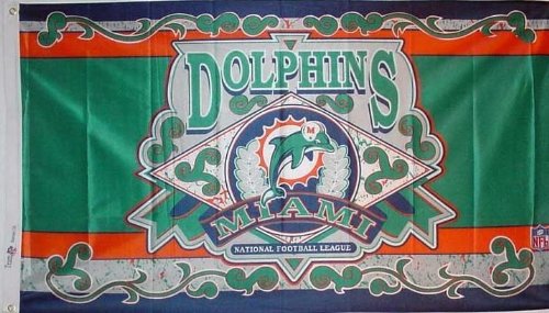 E18A Miami Dolphins 3'x5' Heavy Duty Flag