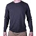 DKNYC Men's Wool Crew Neck Sweater (3XL, Heather Grey)