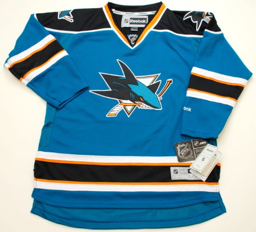 NHL Youth San Jose Sharks Team Color Premier Jersey - R58Hxbrr (Teal, Large/X-Large)