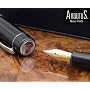 STUNNING ARBUTUS GALATEA BLACK FOUNTAIN PEN NEW