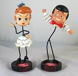 I Love Lucy & Desi Stick Figure Stick Figure Bobble Head Set Episode 3 Polyresin