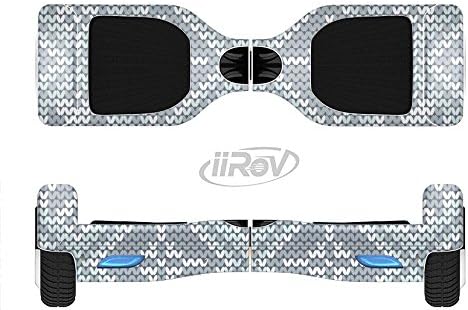 The Knitted Snowflake Fabric Pattern Full-Body Wrap Skin Kit for the iiRov HoverBoards and other Scooter (HOVERBOARD NOT INCLUDED)