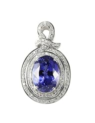 14K Exquisite Tanzanite Pendant with diamonds (NEW ARRIVAL)