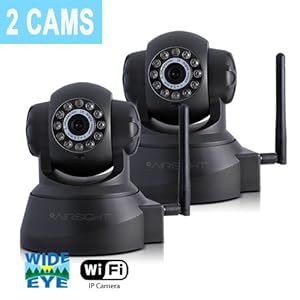 2-Pack X10 AirSight Wireless IP Camera, Network Cam Wide Angle Night Vision XX41A