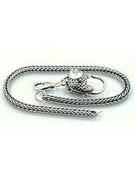 .925 Sterling Silver Snake Chain + Clasp Trollbeads Style 8.3" Compatible with Pandora Chamilia Troll Beads