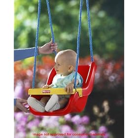 Fisher-Price Infant To Toddler Swing in Red