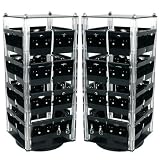 2 Revolving Earring Display Racks 100 Hanging Cards New