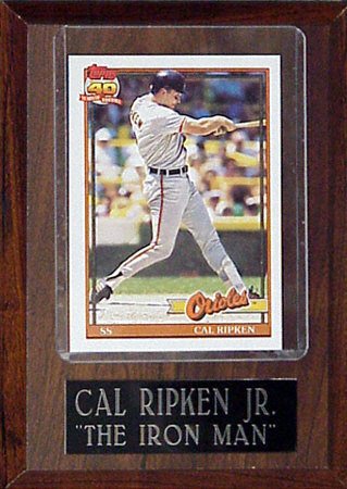 Mounted Memories Baltimore Orioles Cal Ripken Jr. 4x6 unsigned Card Plaque
