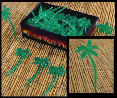 Palm Tree Picks Plastic 72 pc