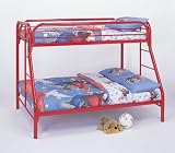 full size bunk beds Bunk Bed   Twin / Full Size Bunk Bed in Red   Coaster