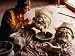 Artisan Creating Traditional Cham Mask, Sichuan, China Art Styles Photographic Poster...