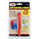 Emergency 22pc Car Fuse Replacement Kit - Free Fuse Puller Included