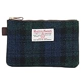 Harris Tweed ハリスツイード レディース メンズ ポーチ コスメポーチ ブラックウォッチ 4414803/P750064980 BLACK WATCH [並行輸入品]