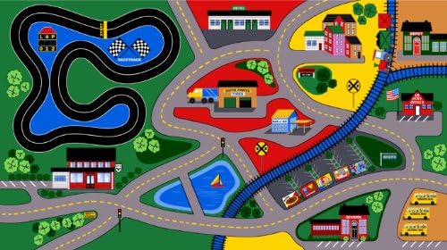 27"x48" Kids Activity Rug - City Streets