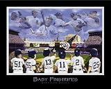 Baby Pinstripes-6 NY Yankees By _ Little Pro's. Highest Quality Art Print Poster.
