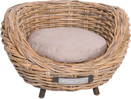 Hundesessel oder Katzensessel aus Rattan,