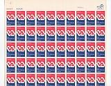 Veterans Administration Sheet of 50 x 15 Cent US Postage Stamps NEW Scot 1825