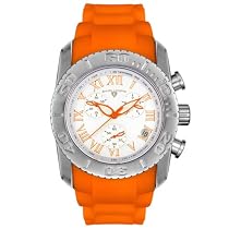 Swiss Legend Men's The Commander Collection Orange Band Chronograph Watch #SL-30011-77