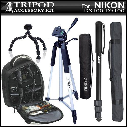 Tripod Accessory Bundle Kit For Nikon D3100 D5100 